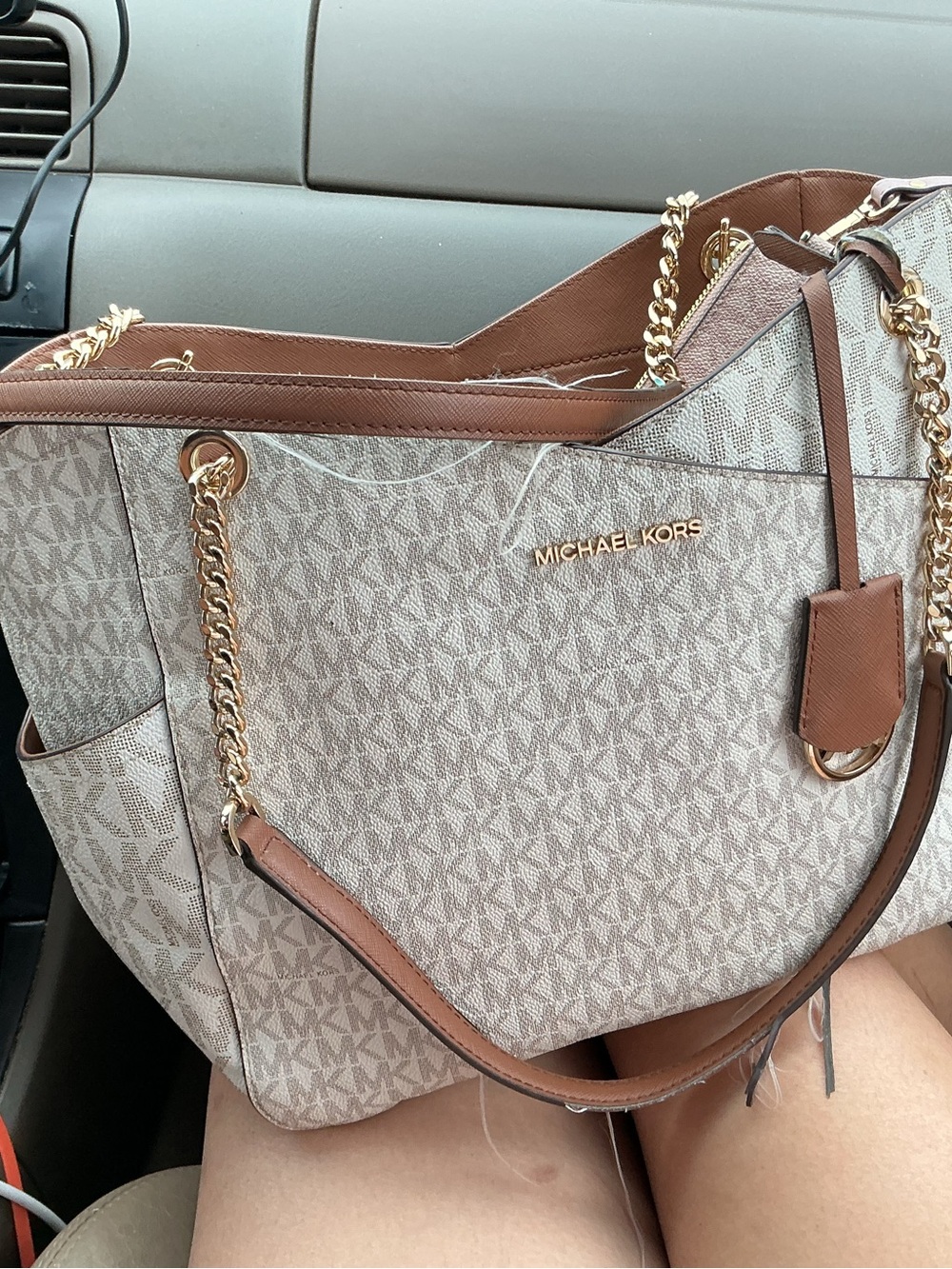 Michael Kors Brown Signature Tote Bag